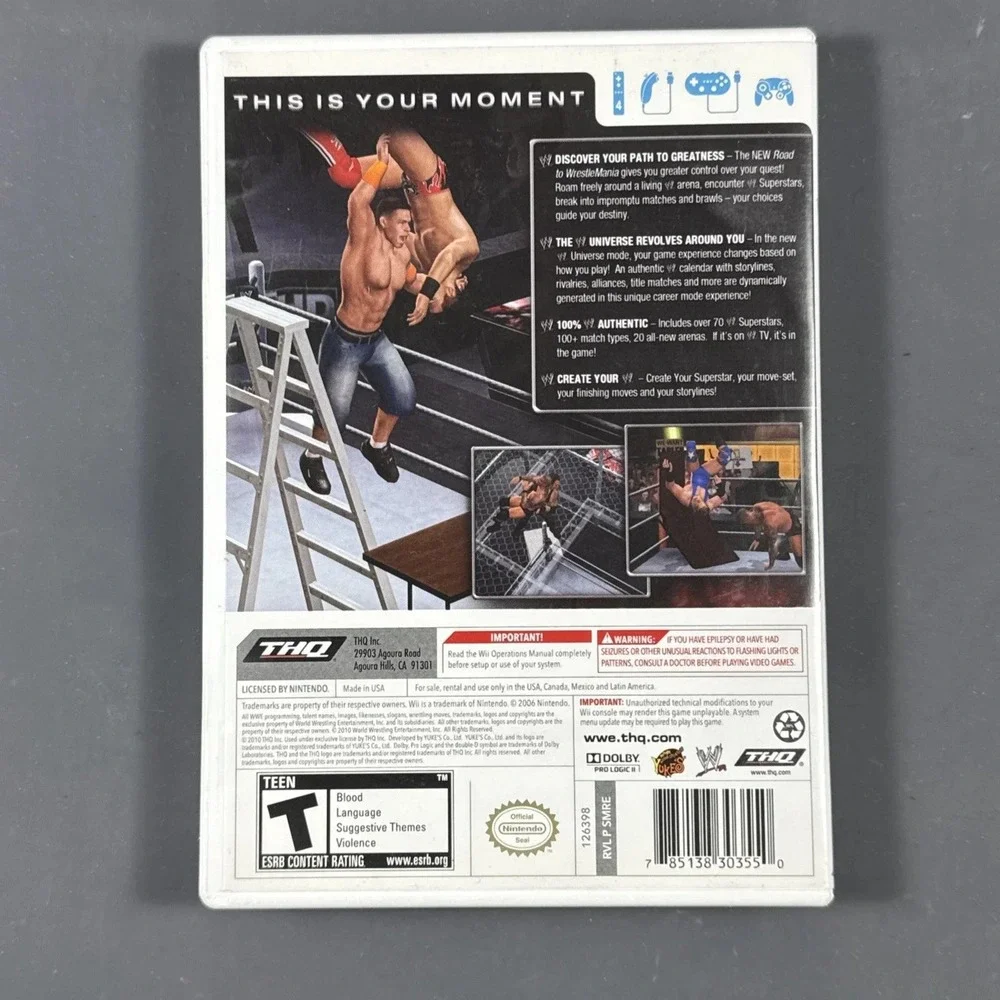 WWE SmackDown vs Raw 2011 Nintendo Wii CIB Wrestling Game THQ John Cena Big Show